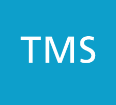 TMS Logo mit blauem Hintergrund