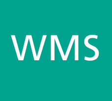 WMS Logo mit grünem Hintergrund